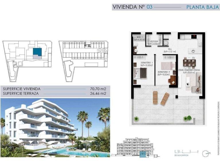 Wohnung zum Kauf - Erstbezug provisionsfrei 410.000 € 70 m² Mil Palmeras