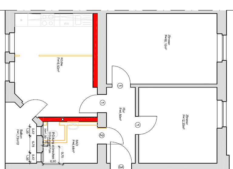 Studio zur Miete 530 € 2 Zimmer 55,7 m² 2. Geschoss Otto-Bruder-Straße 1B Ammendorf-Beesen Halle (Saale) 06132