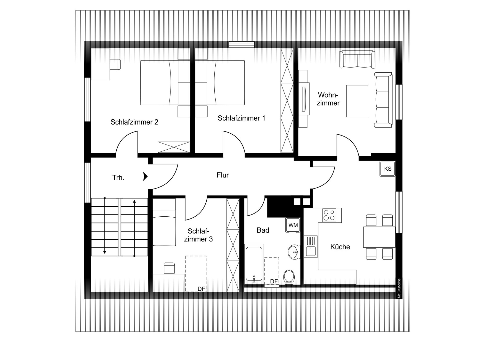 Wohnung zur Miete 1.228 € 4 Zimmer 80 m²<br/>Wohnfläche Rosenstraße 2 Höchst 6973