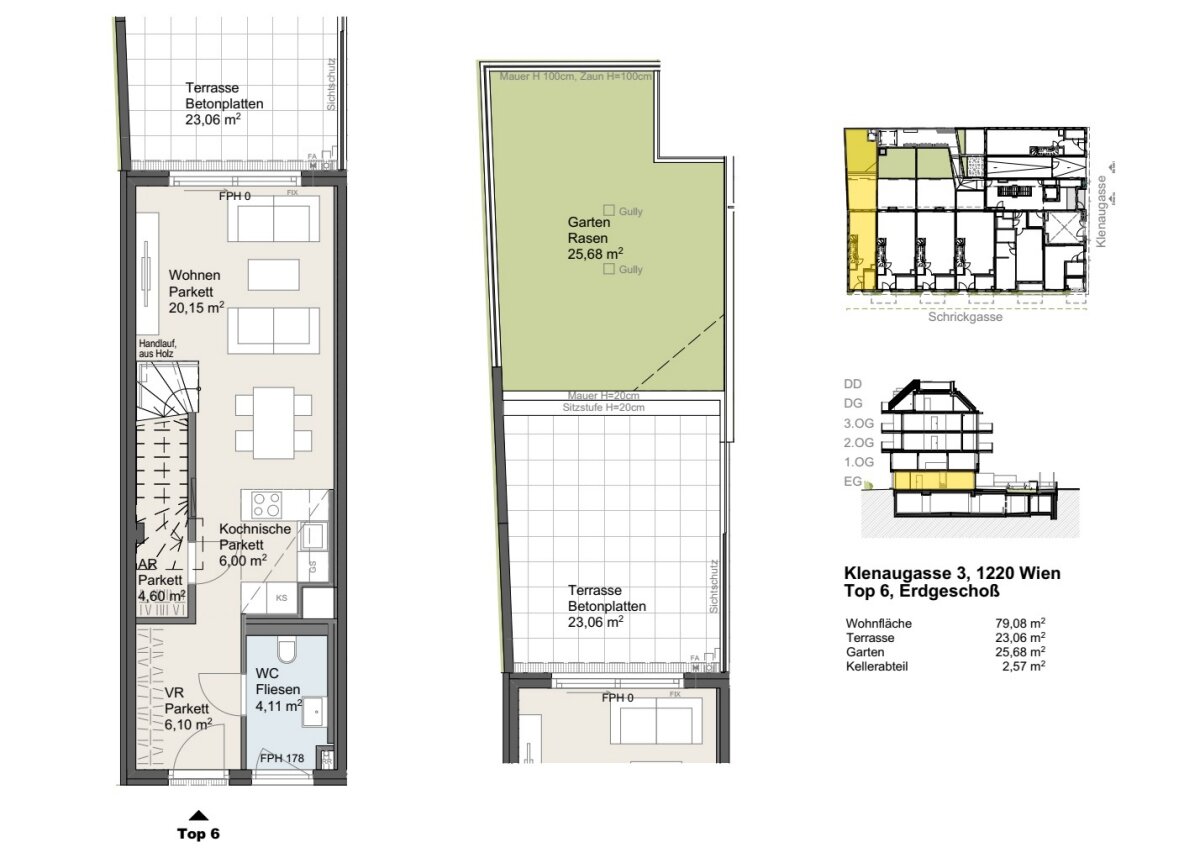 Maisonette zum Kauf 467.800 € 3 Zimmer 79,1 m²<br/>Wohnfläche Wien 1220