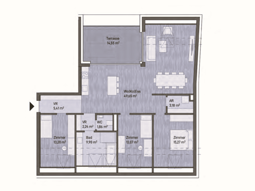 Wohnung zum Kauf - Erstbezug provisionsfrei 773.387 € 4 Zimmer 113,8 m² Eggenberg Graz Gries 8020