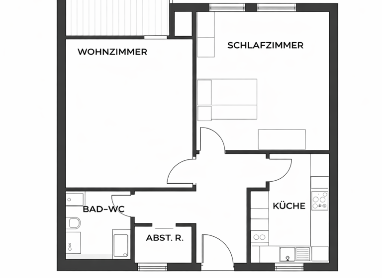 Wohnung zum Kauf 160.000 € 2 Zimmer 57 m² 3. Geschoss Waiblingen 71332