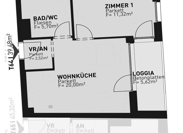 Wohnung zum Kauf - Erstbezug 329.500 € 2 Zimmer 39,5 m² 4. Geschoss frei ab 30.09.2026 Wien 1210
