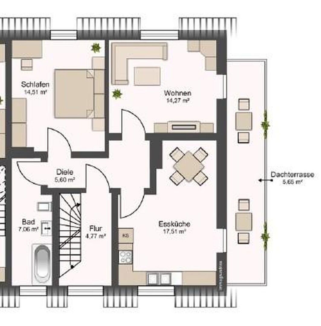 Wohnung zur Miete 1.790 € 2 Zimmer 69,4 m²<br/>Wohnfläche 1.<br/>Geschoss Kilihofstr.2 Trudering - Riem München 81825