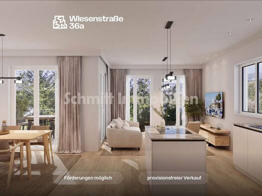 Penthouse zum Kauf - Erstbezug provisionsfrei 619.000 € 3 Zimmer 78,4 m² 2. Geschoss Wiesenstraße 36 a Biebrich Biebrich 65187