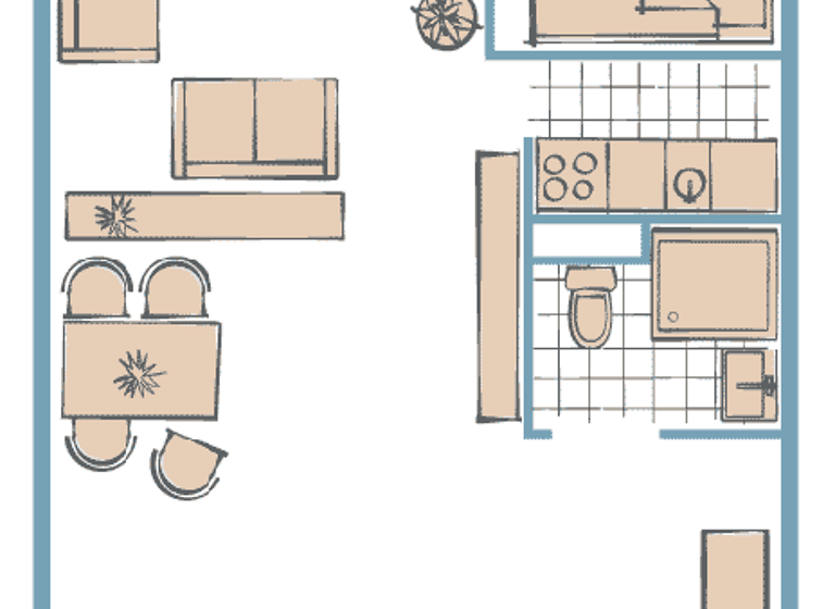 Wohnung zum Kauf 178.000 € 1,5 Zimmer 45 m² frei ab sofort Eichholzweg Heiligenhafen 23774