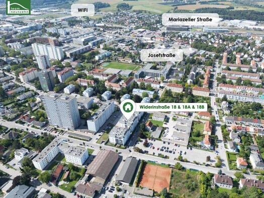 Wohnung zur Miete 518 € 2 Zimmer 39,2 m² 3. Geschoss Widerinstraße 18B St. Pölten 3100