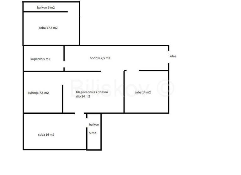 Wohnung zum Kauf 320.000 € 6 Zimmer 100 m² 2. Geschoss Grad - Meje
