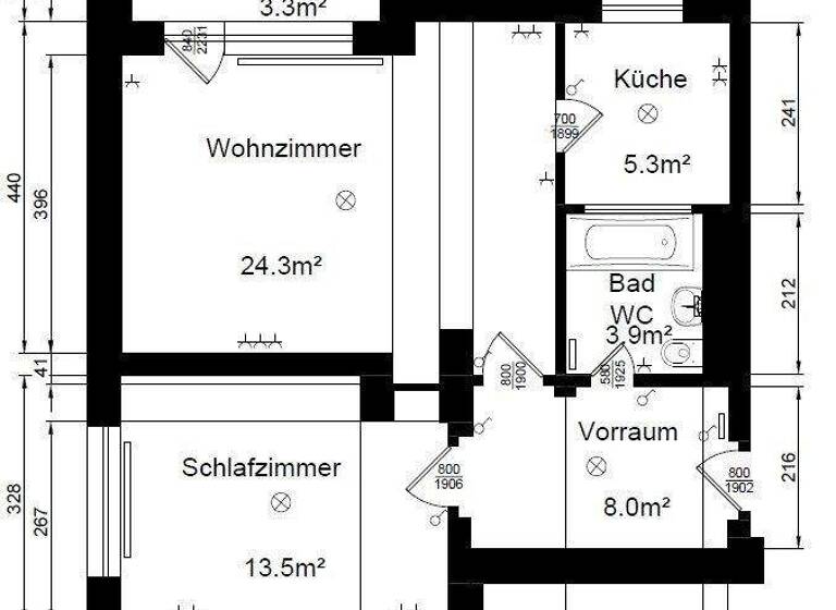 Wohnung zur Miete 473 € 2 Zimmer 58,3 m² 1. Geschoss frei ab 01.04.2026 Waldmüllergang 8a Waldegg Linz 4020