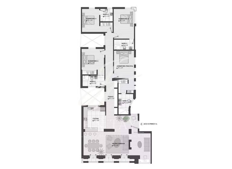 Studio zum Kauf provisionsfrei 4.200.000 € 242 m² 2. Geschoss Madrid 28001