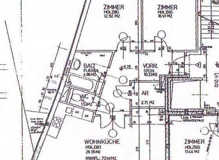 Wohnung zur Miete 1.500 € 3 Zimmer 77,4 m² 2. Geschoss Wien 1040