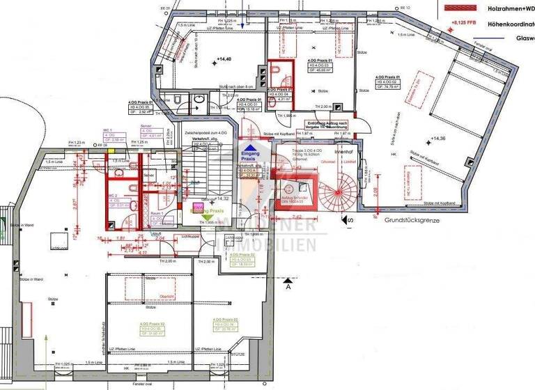 Bürofläche zur Miete provisionsfrei 2.168 € 9 Zimmer 289 m² Bürofläche teilbar ab 289 m² Puschkinplatz 2 Innenstadt Gera 07545
