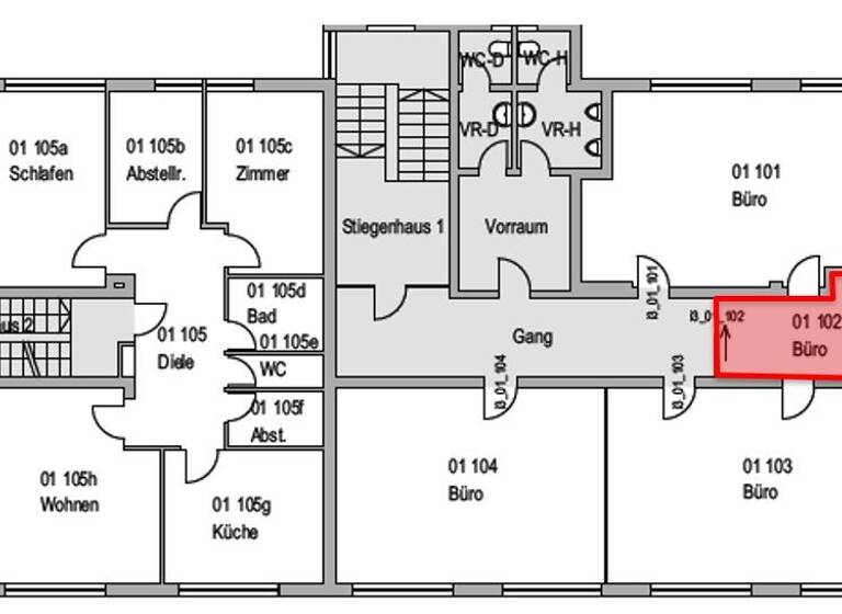 Bürofläche zur Miete provisionsfrei 1 Zimmer 12 m² Bürofläche Industriestraße 3 Mäder 6841