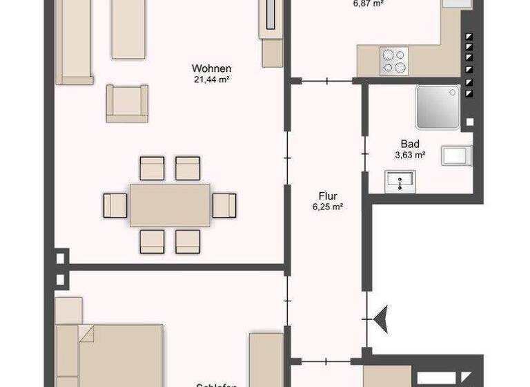 Wohnung zur Miete 845 € 3 Zimmer 67 m² 1. Geschoss frei ab 01.06.2026 Huckelriede Bremen 28201
