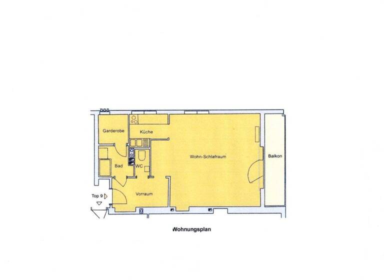 Studio zur Miete 700 € 1 Zimmer 55 m² Wien 1130