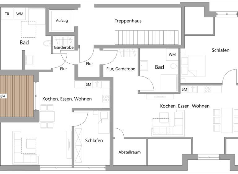 Wohnung zum Kauf provisionsfrei 499.000 € 4 Zimmer 123 m²<br/>Wohnfläche Dachgeschoss, 2.<br/>Geschoss Seelscheid Neunkirchen-Seelscheid 53819