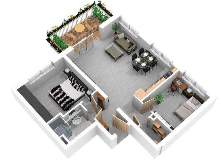 Wohnung zum Kauf 249.000 € 3 Zimmer 63,6 m² Niedereschach 78078