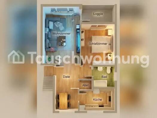 Wohnung zur Miete Tauschwohnung 665 € 2 Zimmer 61 m² 1. Geschoss Osdorf Hamburg 22609