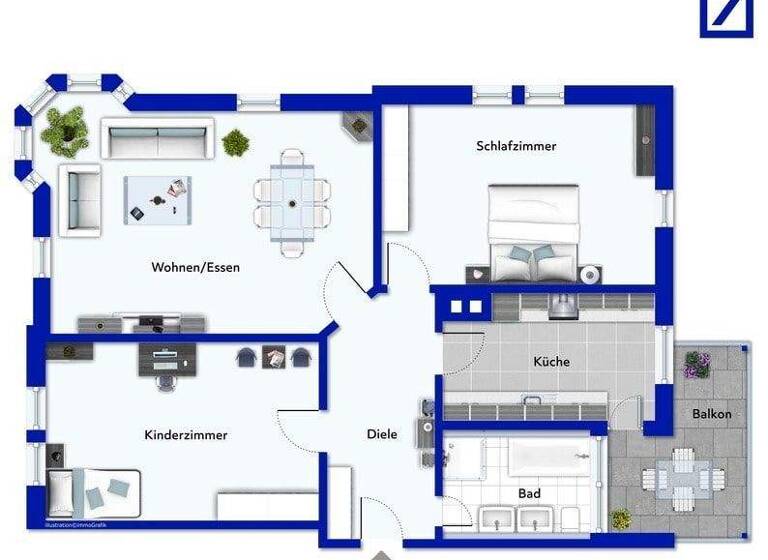 Wohnung zum Kauf 399.000 € 3 Zimmer 107 m² Plochingen 73207