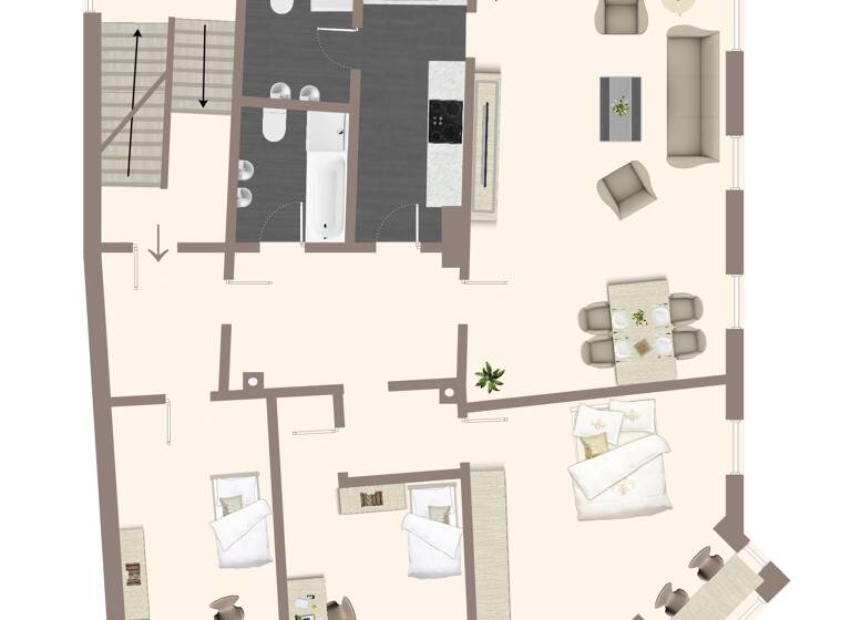 Wohnung zum Kauf 114.000 € 4 Zimmer 131 m² 1. Geschoss frei ab sofort Lüdenscheid 58507