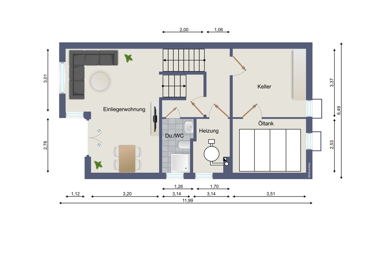 Reihenendhaus zum Kauf 340.000 € 6 Zimmer 162,7 m²<br/>Wohnfläche 260 m²<br/>Grundstück Nöttingen Remchingen-Nöttingen 75196