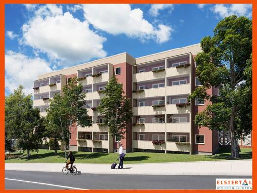 Wohnung zur Miete 520 € 2 Zimmer 55 m² EG frei ab 01.05.2027 Florian-Geyer-Straße 1 Innenstadt Gera 07545