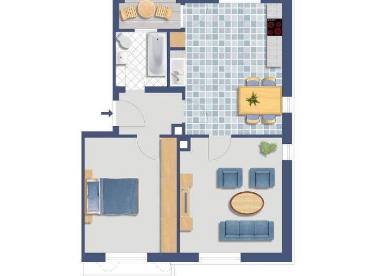 Wohnung zum Kauf provisionsfrei 157.900 € 2 Zimmer 60,7 m² 1. Geschoss Hindenburgstraße 57 Elberfeld Wuppertal 42117