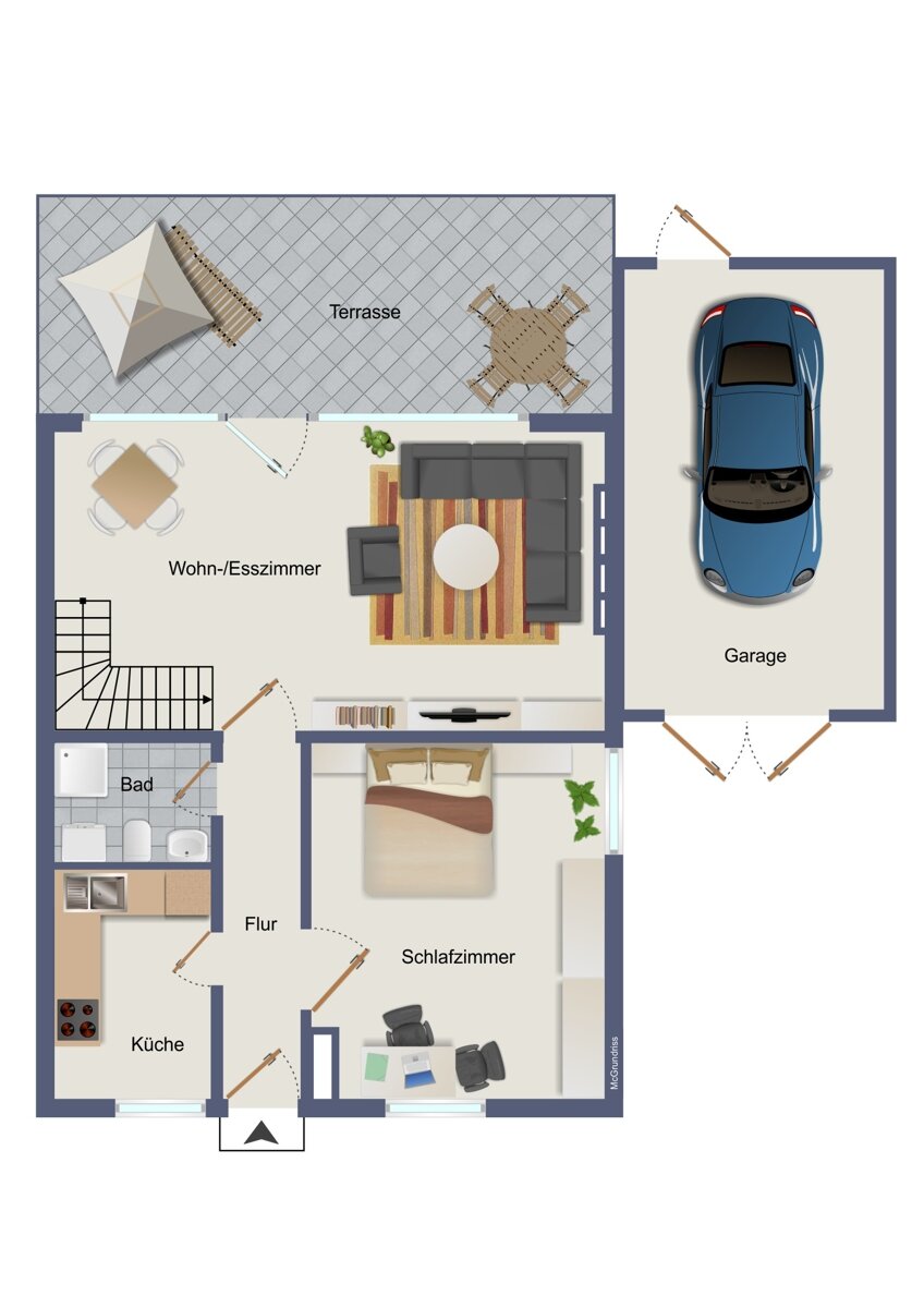 Doppelhaushälfte zum Kauf 239.000 € 3 Zimmer 90 m²<br/>Wohnfläche 264 m²<br/>Grundstück Blandorf-Wichte Hage 26524