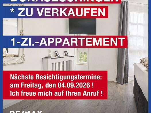 Wohnung zum Kauf 89.000 € 1 Zimmer 25,7 m² frei ab sofort Donaueschingen Donaueschingen 78166
