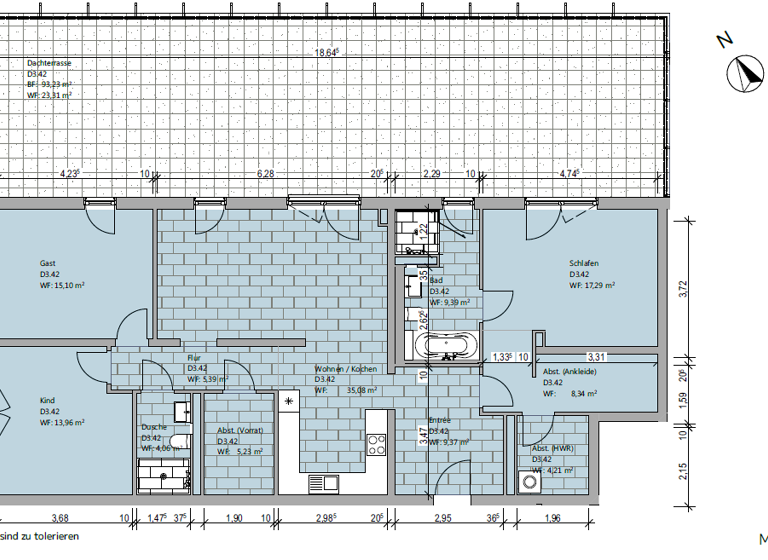 Penthouse zur Miete 1.670 € 4 Zimmer 151,8 m² frei ab 01.04.2026 Kleekampsweg 2a Fallersleben Wolfsburg 38442
