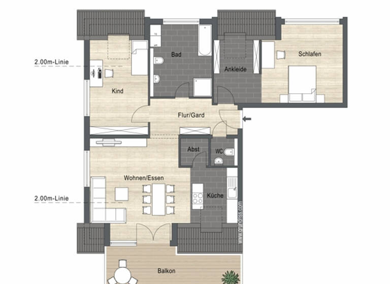 Penthouse zum Kauf 558.230 € 3,5 Zimmer 113,8 m² EG Sulzfeld 75056
