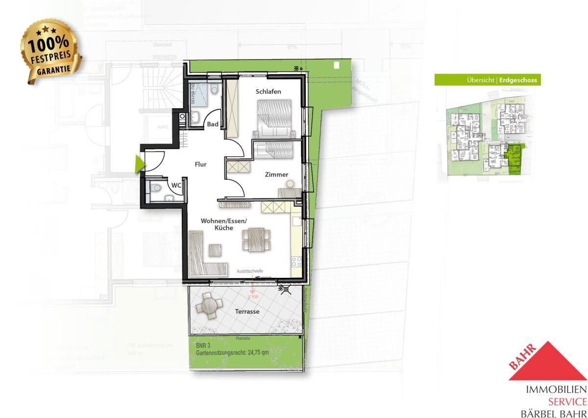 Wohnung zum Kauf provisionsfrei 449.000 € 3 Zimmer 71 m²<br/>Wohnfläche Holzgerlingen 71088