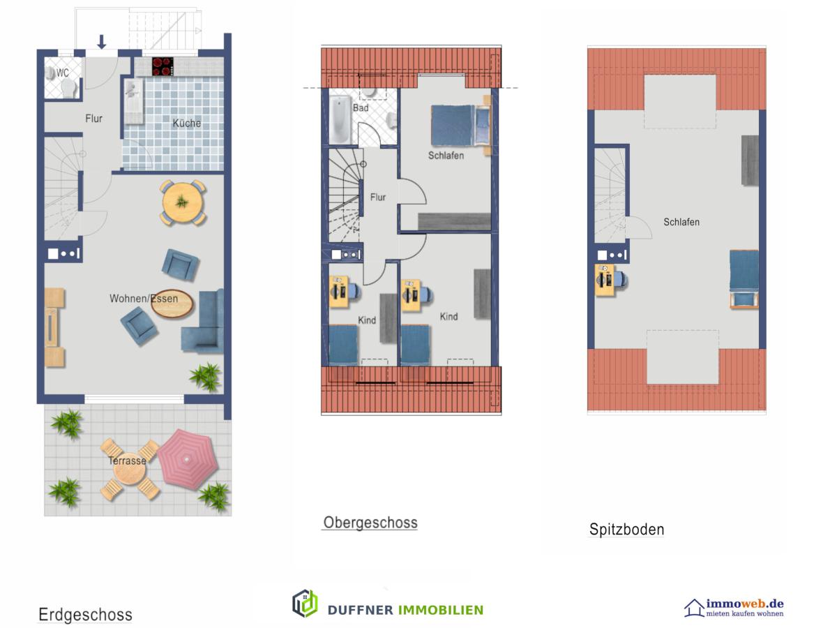 Reihenendhaus zum Kauf 369.000 € 5 Zimmer 105 m²<br/>Wohnfläche 206 m²<br/>Grundstück Altheikendorf Heikendorf 24226