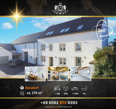 Bauernhaus zum Kauf 1.149.000 € 10 Zimmer 275 m² 1.550 m² Grundstück Biesdorf 54675