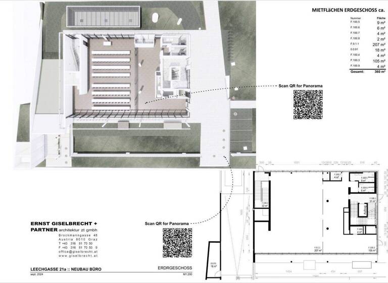 Büro zur Miete 5.760 € Leechgasse Geidorf Graz 8010