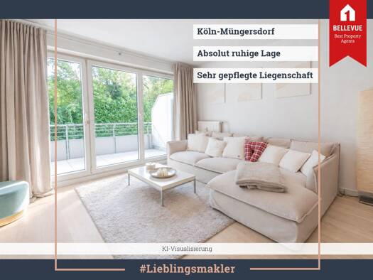 Wohnung zum Kauf 349.000 € 2 Zimmer 62,9 m² Müngersdorf Lindenthal 50933