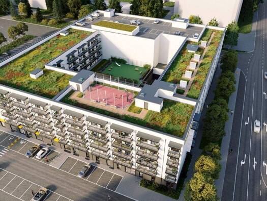 Wohnung zur Miete - Erstbezug 395 € 1 Zimmer 18 m² 4 Geschosse frei ab sofort Erich-Schlesinger-Straße 32 Südstadt Mitte 18059