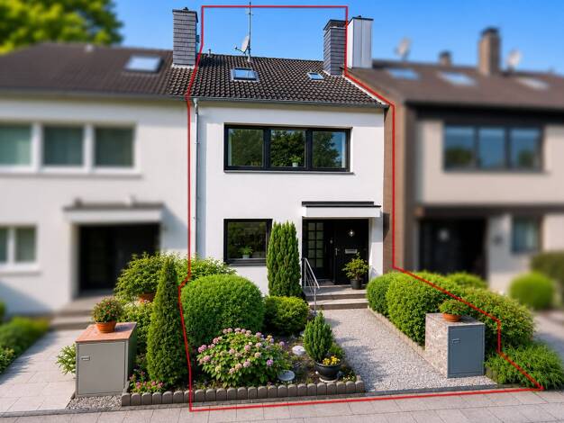 Reihenmittelhaus zum Kauf 559.000 € 5 Zimmer 124,3 m² 259 m² Grundstück Hubbelrath Stadtbezirk 7 40629
