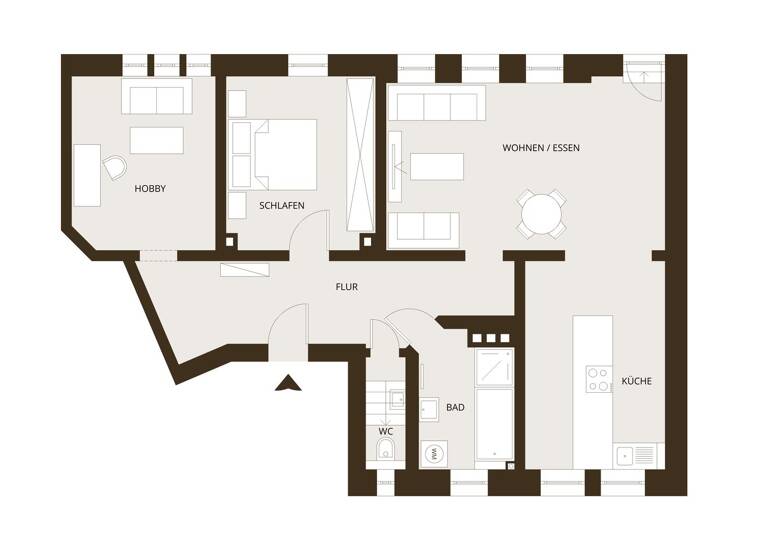 Wohnung zum Kauf 399.500 € 3 Zimmer 90 m² EG West Stuttgart 70193