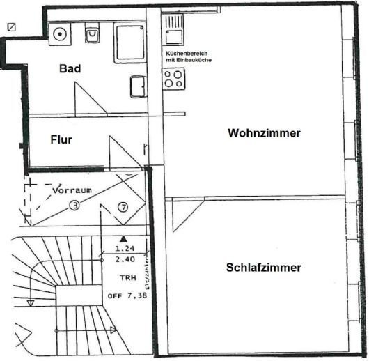 Wohnung zur Miete 399 € 2 Zimmer 60,9 m²<br/>Wohnfläche 3.<br/>Geschoss Meißen Meißen 01662