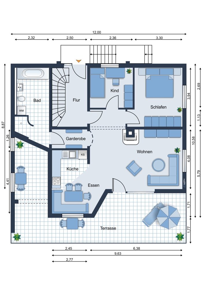 Wohnung zum Kauf 320.000 € 3 Zimmer 85,1 m²<br/>Wohnfläche EG<br/>Geschoss Ittendorf Markdorf / Ittendorf 88677