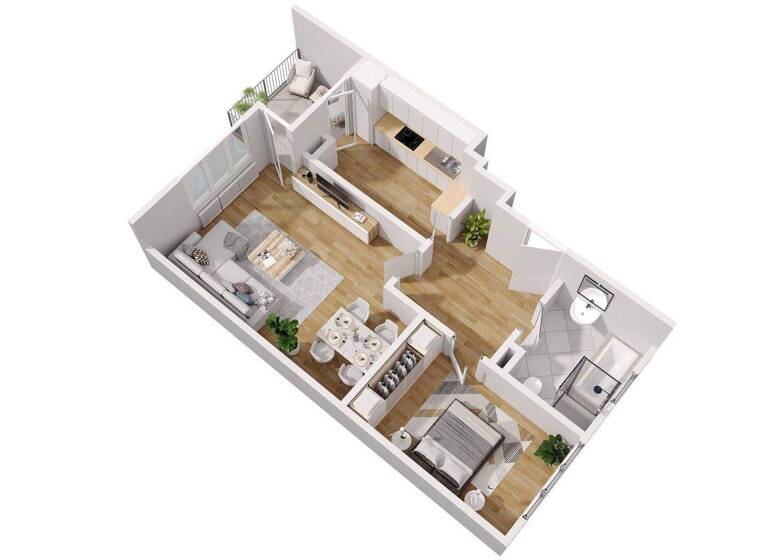 Wohnung zum Kauf provisionsfrei 255.000 € 2 Zimmer 61 m² 1. Geschoss Zum Teich 6 Kirchsteigfeld Potsdam 14880