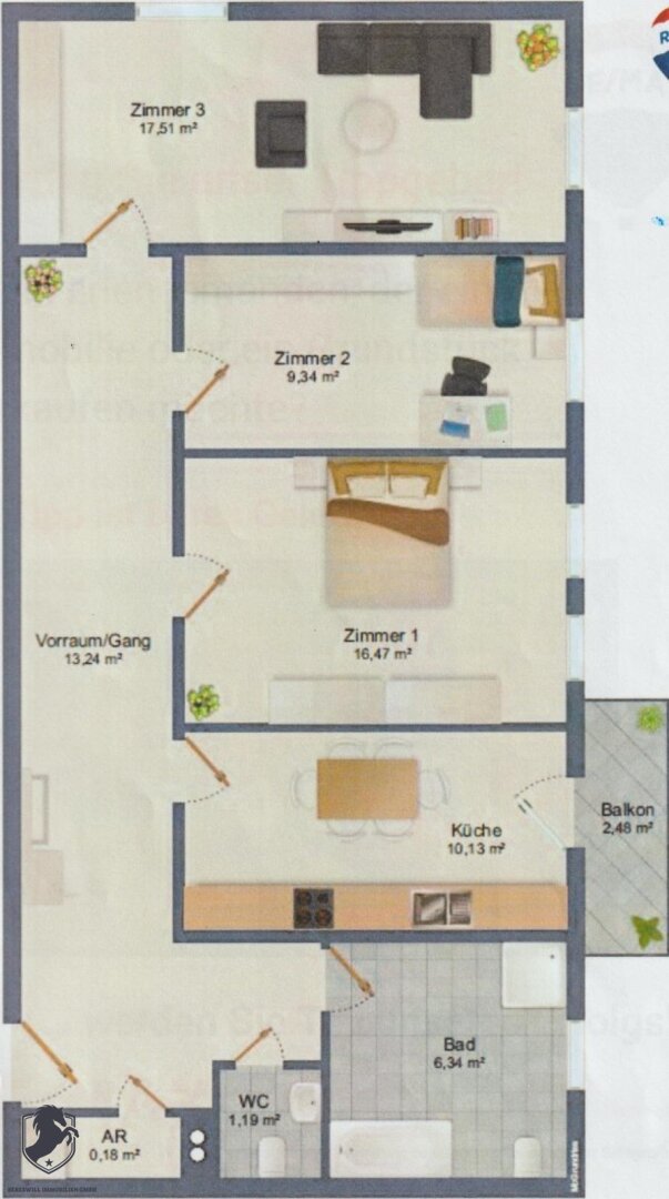 Wohnung zum Kauf 150.000 € 3 Zimmer 75 m²<br/>Wohnfläche 3.<br/>Geschoss Elisabethinergasse Gries Graz 8020