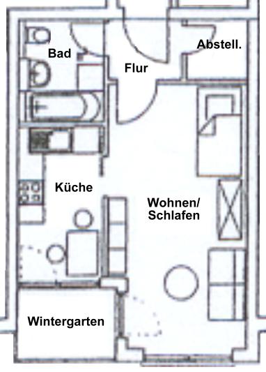 Wohnung zur Miete 432 € 1 Zimmer 36 m²<br/>Wohnfläche 4.<br/>Geschoss Gottschedstraße 26 Zentrum - West Leipzig 04109