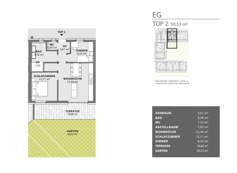 Wohnung zum Kauf - Erstbezug provisionsfrei 223.237 € 3 Zimmer 59,5 m² Fürstenfeld 8280