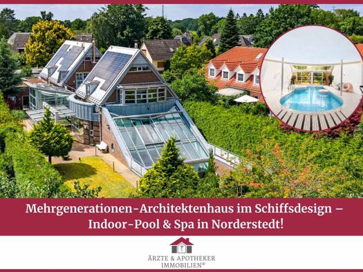 Einfamilienhaus zum Kauf 1.369.000 € 9 Zimmer 506,8 m² 1.222 m² Grundstück Harksheide Norderstedt 22844