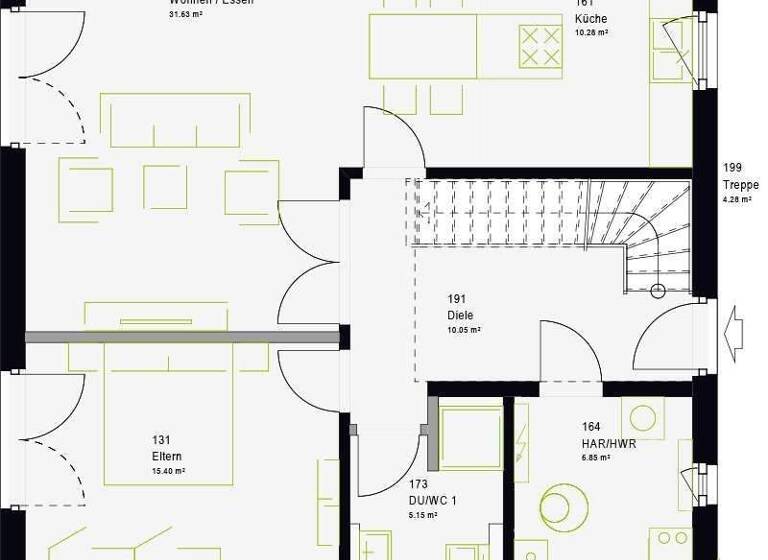 Einfamilienhaus zum Kauf - Erstbezug provisionsfrei 291.839 € 5 Zimmer 159 m² 689 m² Grundstück Dahme 15936