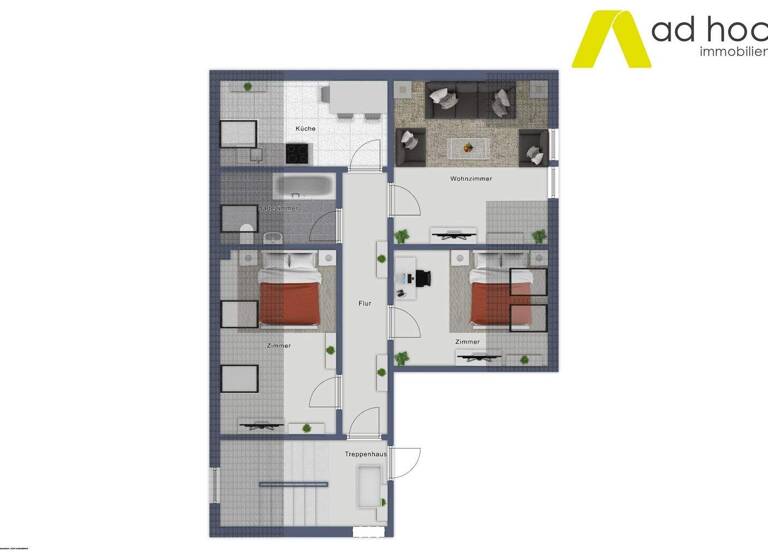 Wohnung zur Miete 300 € 3 Zimmer 68 m² Leipziger Str. 21/23 Zangenberg Zeitz 06712