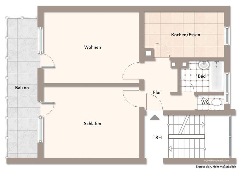 Wohnung zum Kauf 159.000 € 2 Zimmer 63,7 m² 2. Geschoss frei ab 01.05.2026 Jebenhausen Göppingen 73035