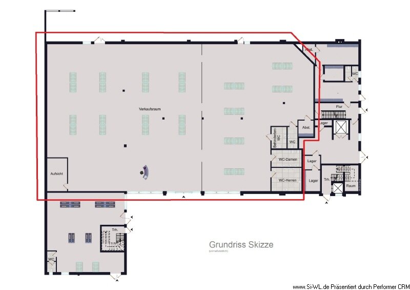 Laden zur Miete 945 m²<br/>Verkaufsfläche Bahnhofstr. 17 - 19 Winsen - Kernstadt Winsen 21423